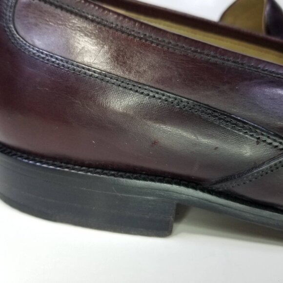 Johnston & Murphy Cellini Italy Tassel Dress Shoes Brown Burgundy size 10.5 M main image 14